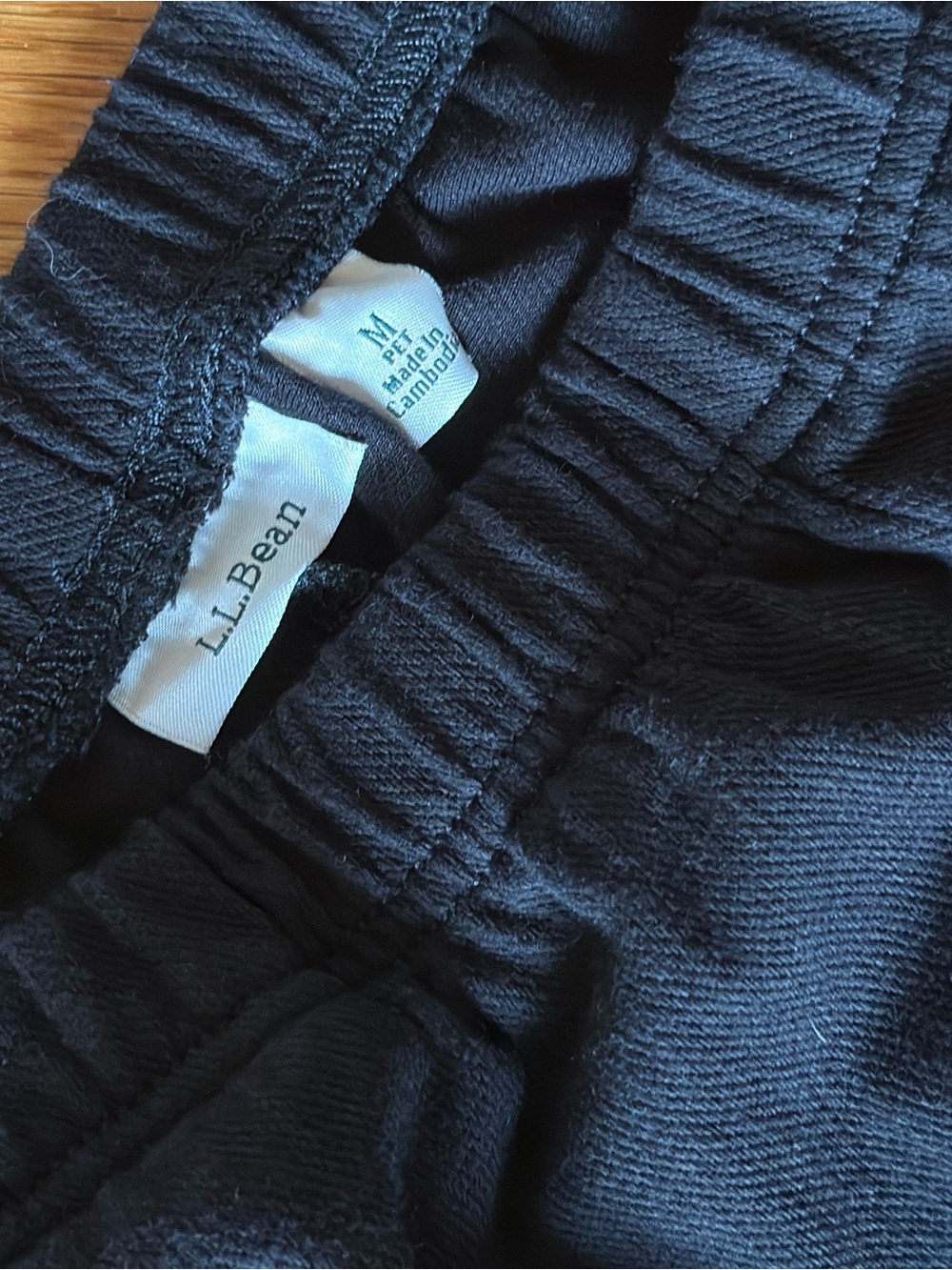 L.L. Bean Black Perfect Fit Knit Pull-On Pants – Size M